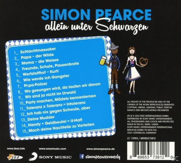 Simon Pearce - Allein unter Schwarzen  - (CD)