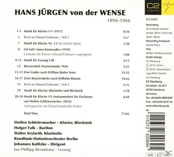 Steffen Schleiermacher / Holger Falk / Walter Seyfarth / Rundfunk-Sinfonieorchester Berlin - Hans Jürgen Von Der Wense  - (CD)