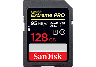 SANDISK Extreme PRO 128Go - Carte mémoire  (128 GB, 95, Noir)