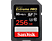 SANDISK Extreme PRO 256GB - Speicherkarte  (256 GB, 95, Schwarz)