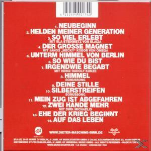 Roter CD-Cover mit Titelliste in Weiß und Barcode oben.