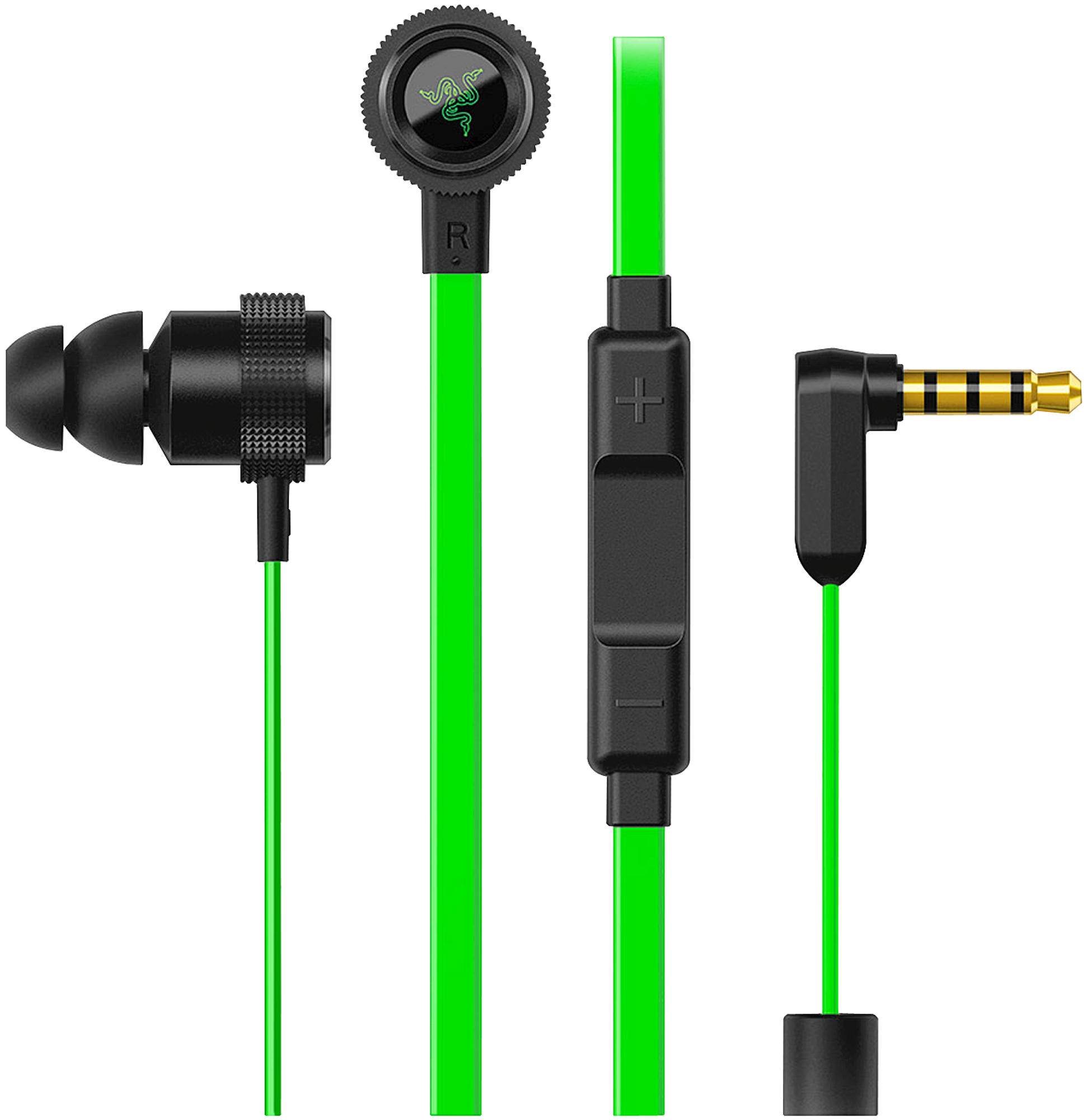 Auriculares gaming - Razer Hammerhead Pro V2 Binaurale Dentro de oído Negro, Verde auricular con