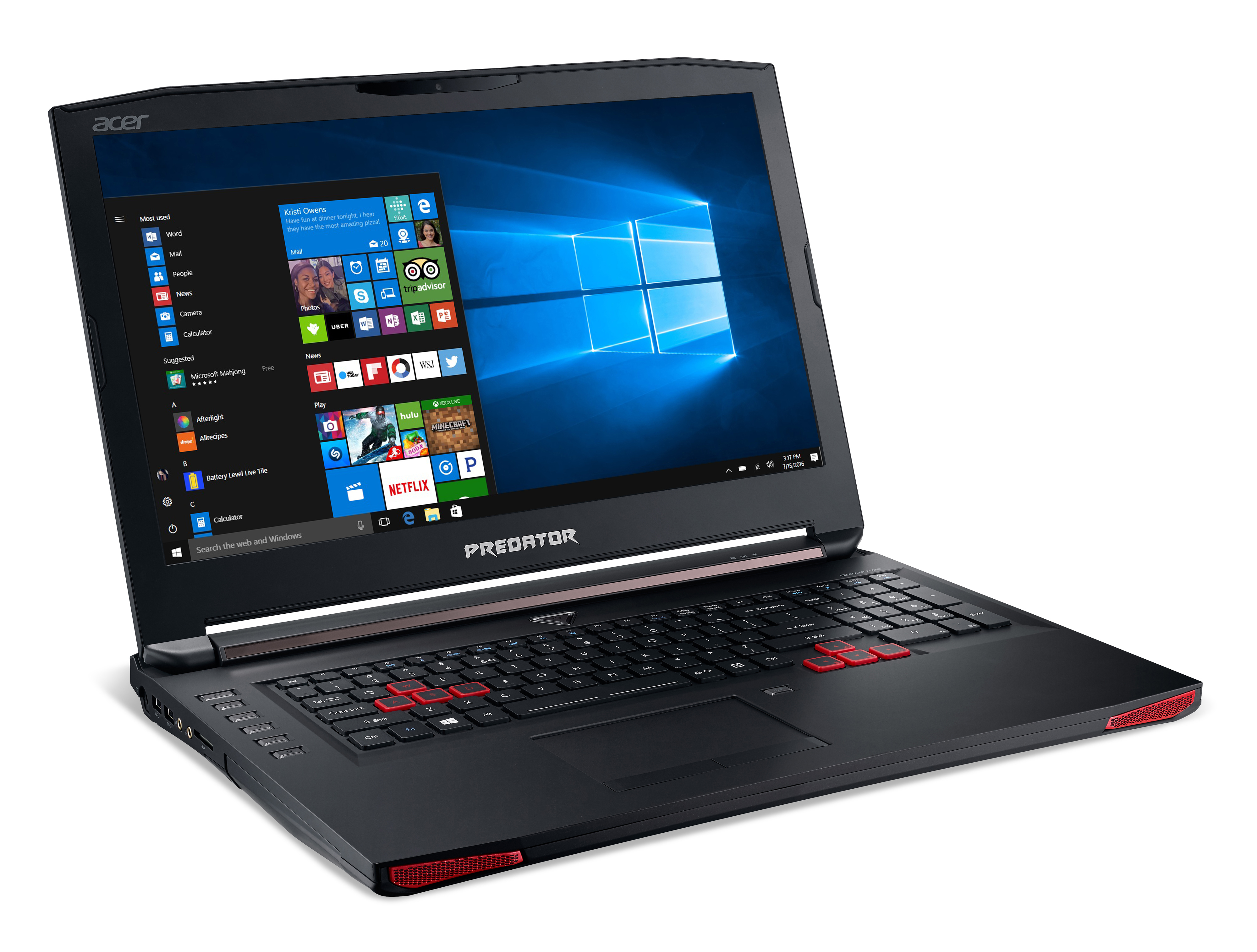 ACER Gaming Notebook Predator 17 G5-793-73BM (NH.Q1HEG.005) Gaming-Notebook, 17,3 Zoll, Full-HD, Intel® Core™ i7-6700HQ Prozessor
(6M Cache, bis zu 3.50 GHz), 16 GB, 2000 GB HDD + 512 GB SSD