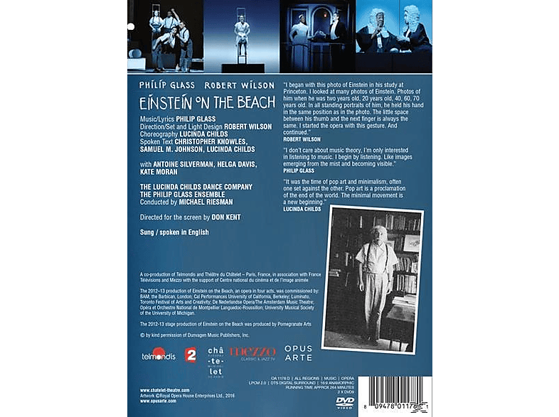 Thumbnail - Antoine Silverman, Helga Davis, Kate Moran, The Lucinda Childs Dance Company, Philip Glass Ensemble - Einstein on the Be...