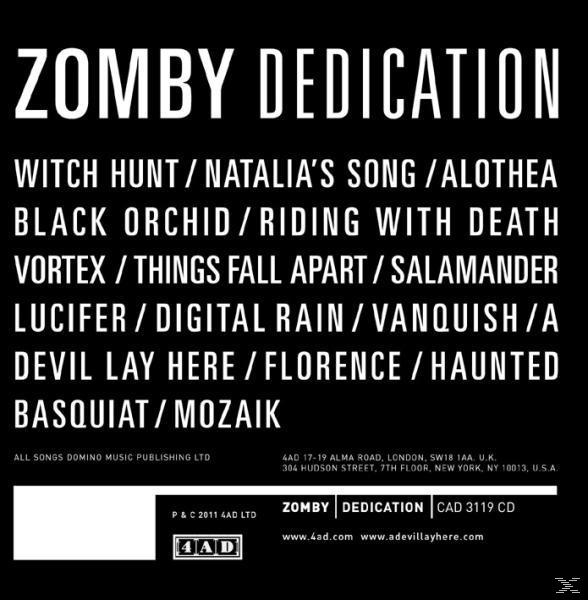 Zomby - Dedication  - (CD)