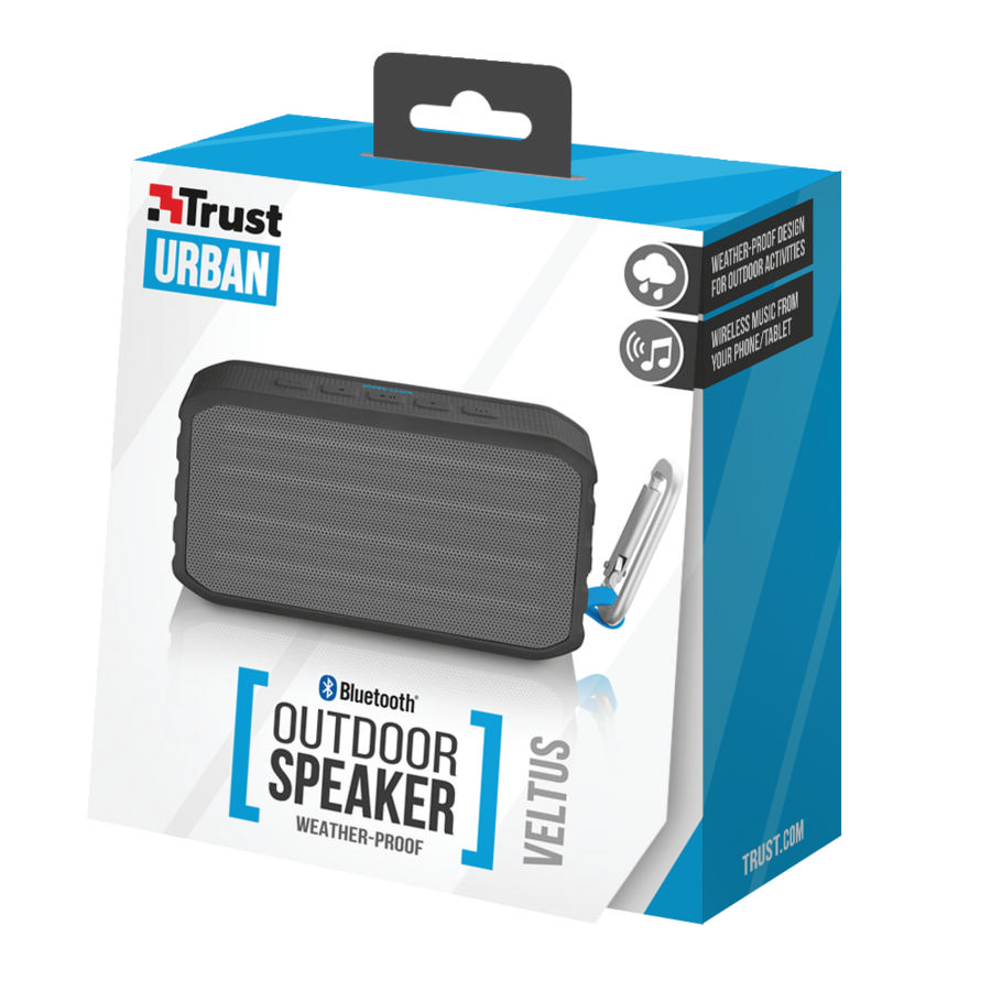 TRUST URBAN Urban 20889 Veltus Outdoor Bluetooth Hoparlör-Siyah