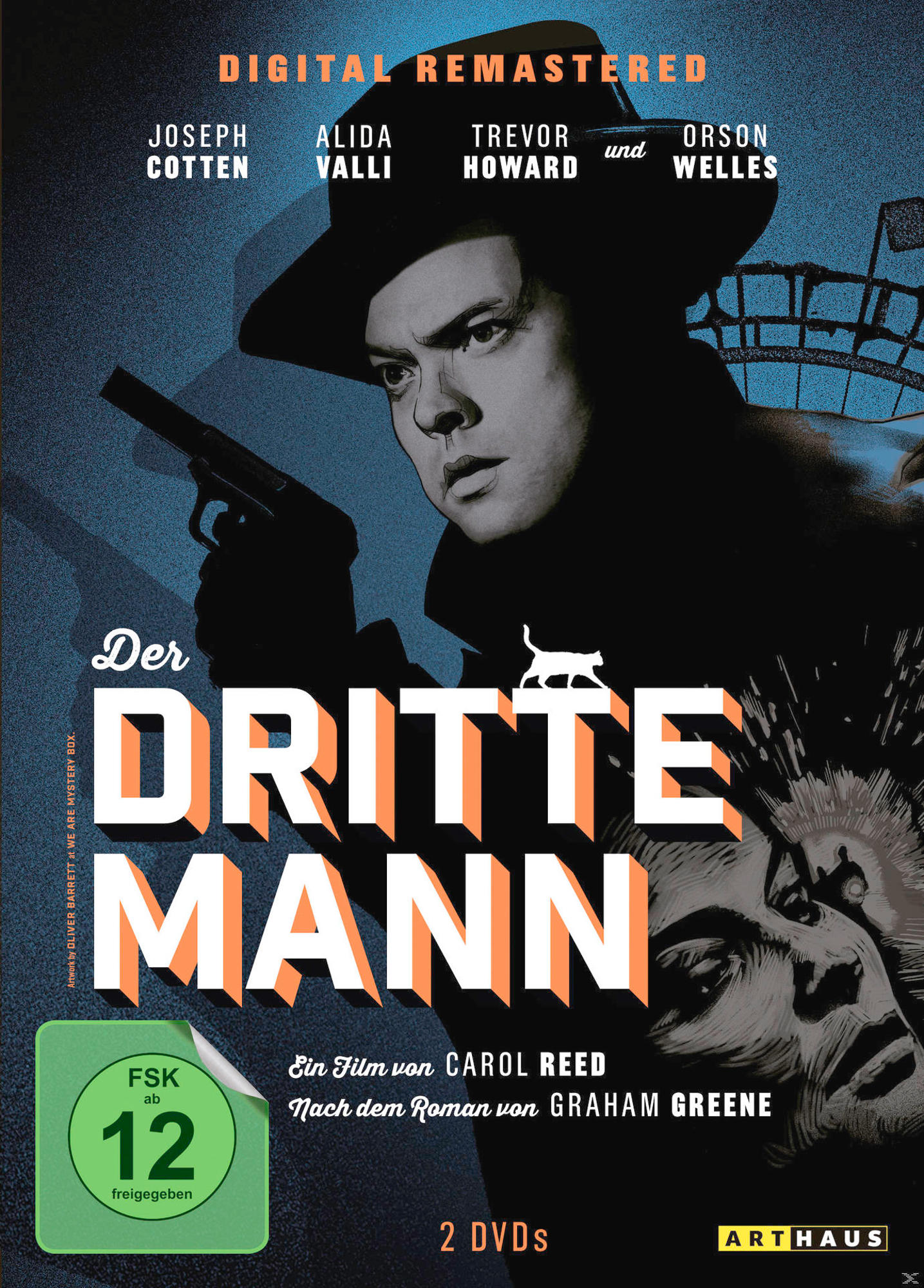 DVD-Cover für 'Der dritte Mann' mit Schauspielern und Titel.