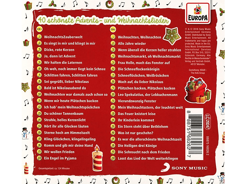 Thumbnail - Detlev Jöcker - 40 Schönste Advents-Und Weihnachtslieder (CD)
