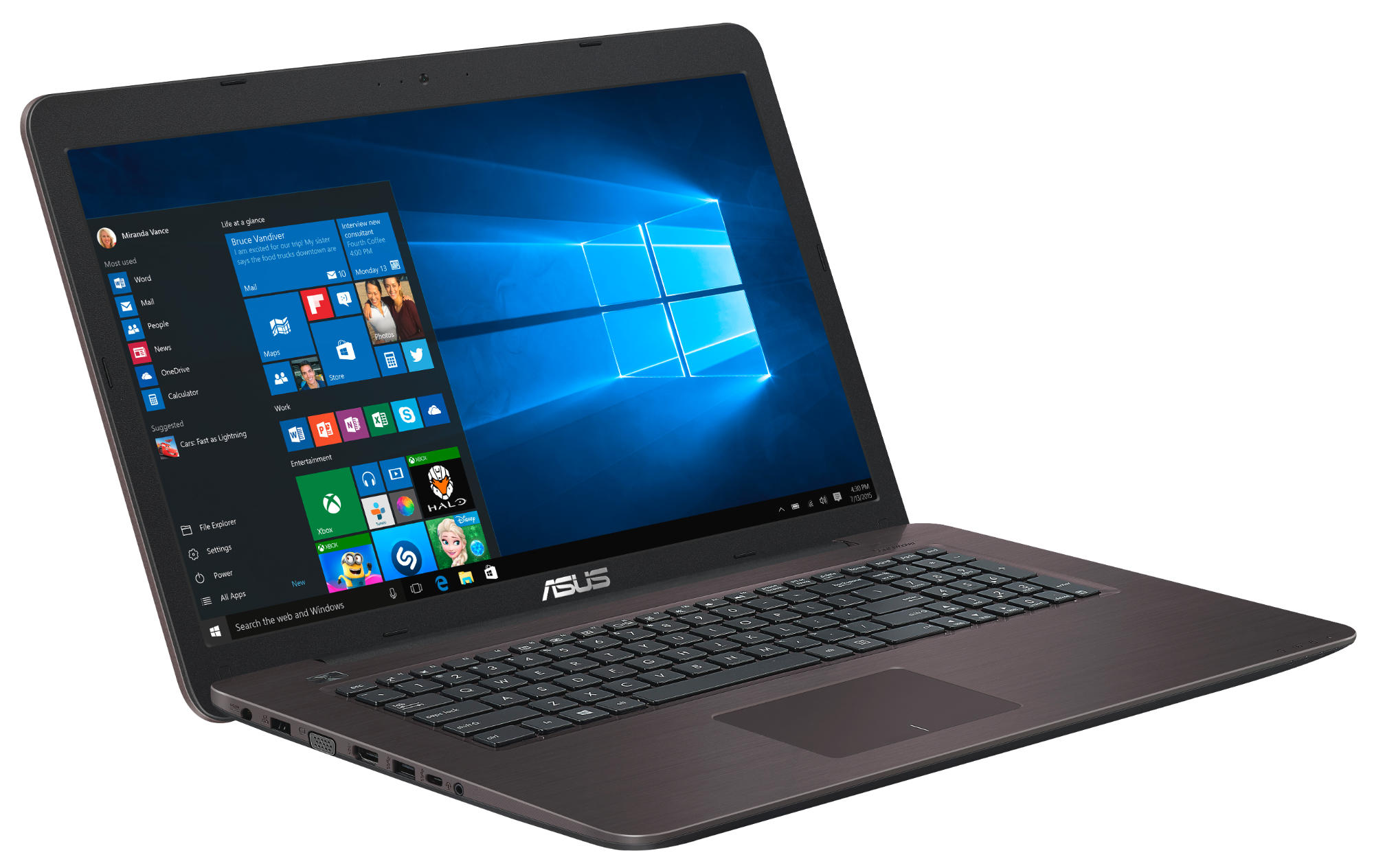 ASUS R753UX-T4223T - 17,3 Zoll - Intel® Core™ i7 i7-7500U - 16 GB - 1 TB - NVIDIA GeForce® GTX 950 - Windows 10 Home (64 Bit)