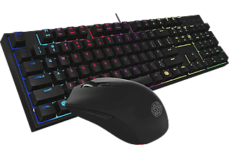 COOLER MASTER COOLER MASTER MasterKeys Lite L Combo RGB - tastiera, Connessione con cavo, QWERTZ, Nero / fluorescente multicolore