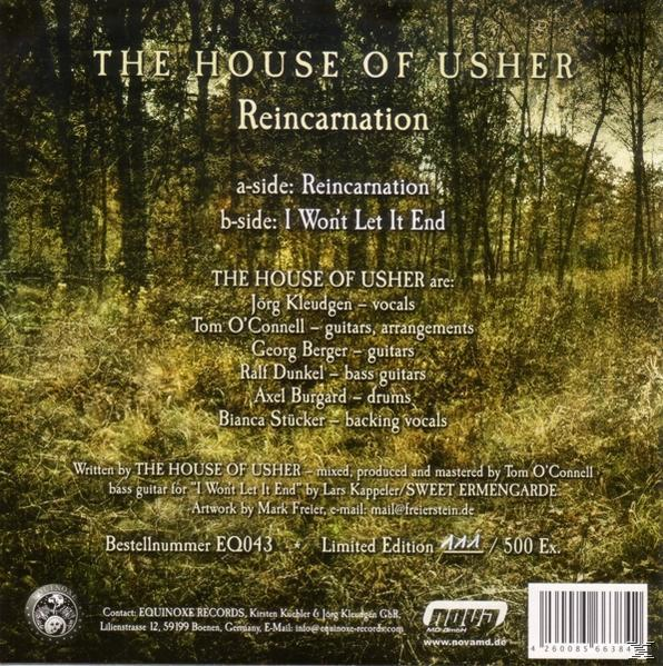 The House Of Usher - REINCARNATION LIMITED (7 INCH VINYL)  - (Vinyl)