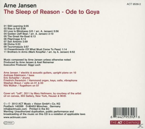 Arne Jansen - The Sleep Of Reason-Ode To Goya  - (CD)