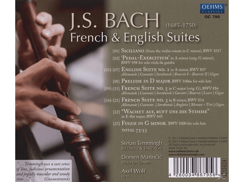 Thumbnail - Wolf, Stefan Temmingh, Marincic - Französische & Englische Suiten (CD)