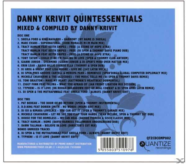 VARIOUS - Danny Krivit Quintessentials  - (CD)