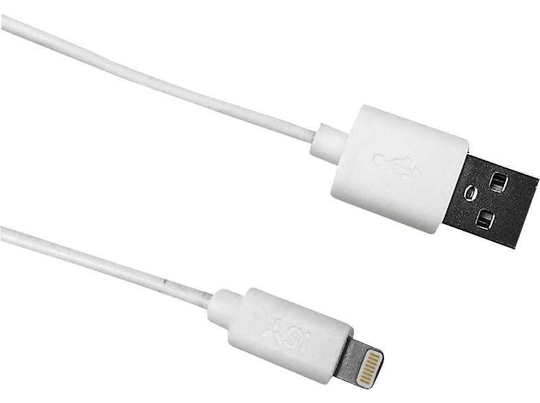 Cable USB para iPhone ISY IUC2001, Blanco