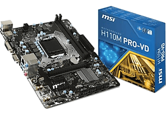 MSI Msı H110M Pro-Vd Soket 1151 Ddr4 2133 Vga Dvı Usb 3.1 Matx