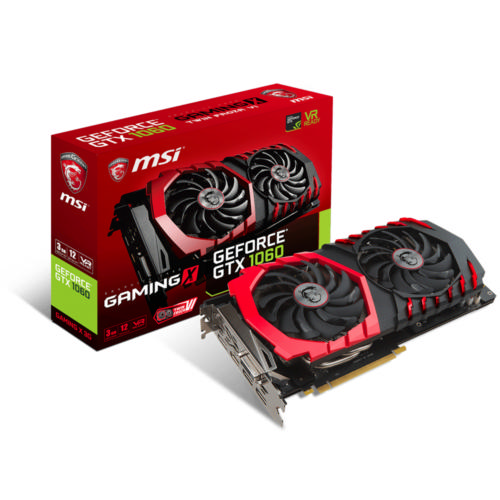 MSI Vga Geforce Gtx 1060 Gamıng X 3G Gtx1060 3Gb Gddr5 192B Dx12 Pcıe 3.0 X16 (1Xdvı 1Xhdmı 3Xdp)
