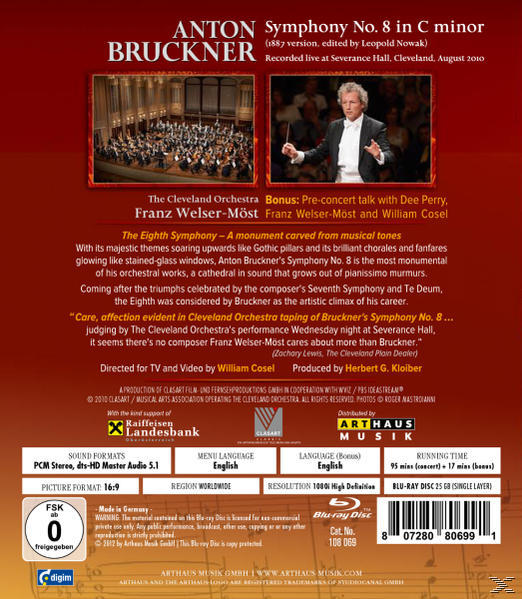 Franz Welser-Möst, Welser-Möst/Cleveland Orchestra - Sinfonie 8  - (Blu-ray)