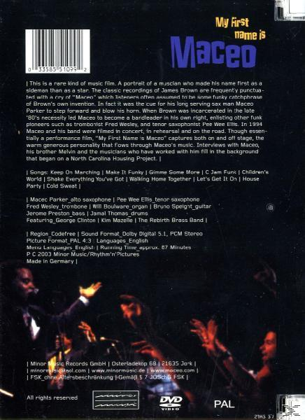 Maceo Parker - My First Name Is Maceo  - (DVD)