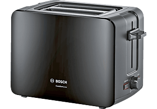 BOSCH TAT6A113 ComfortLine Toaster Schwarz (1090 Watt, Schlitze: 2)