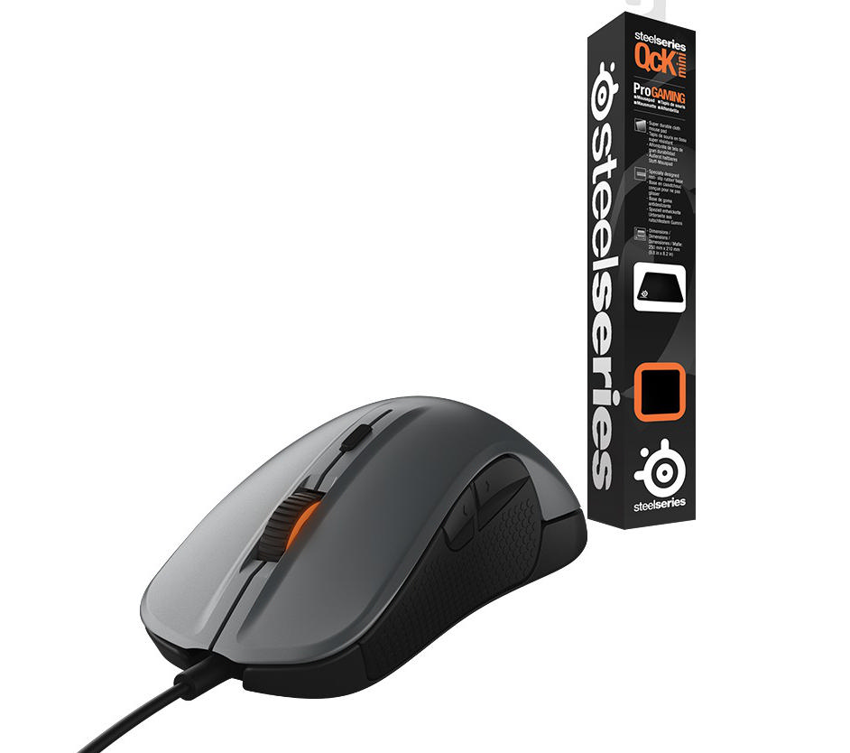 STEEL SERIES Rival 300 Oyuncu Mouse + QcK Mini Mouse Pad
