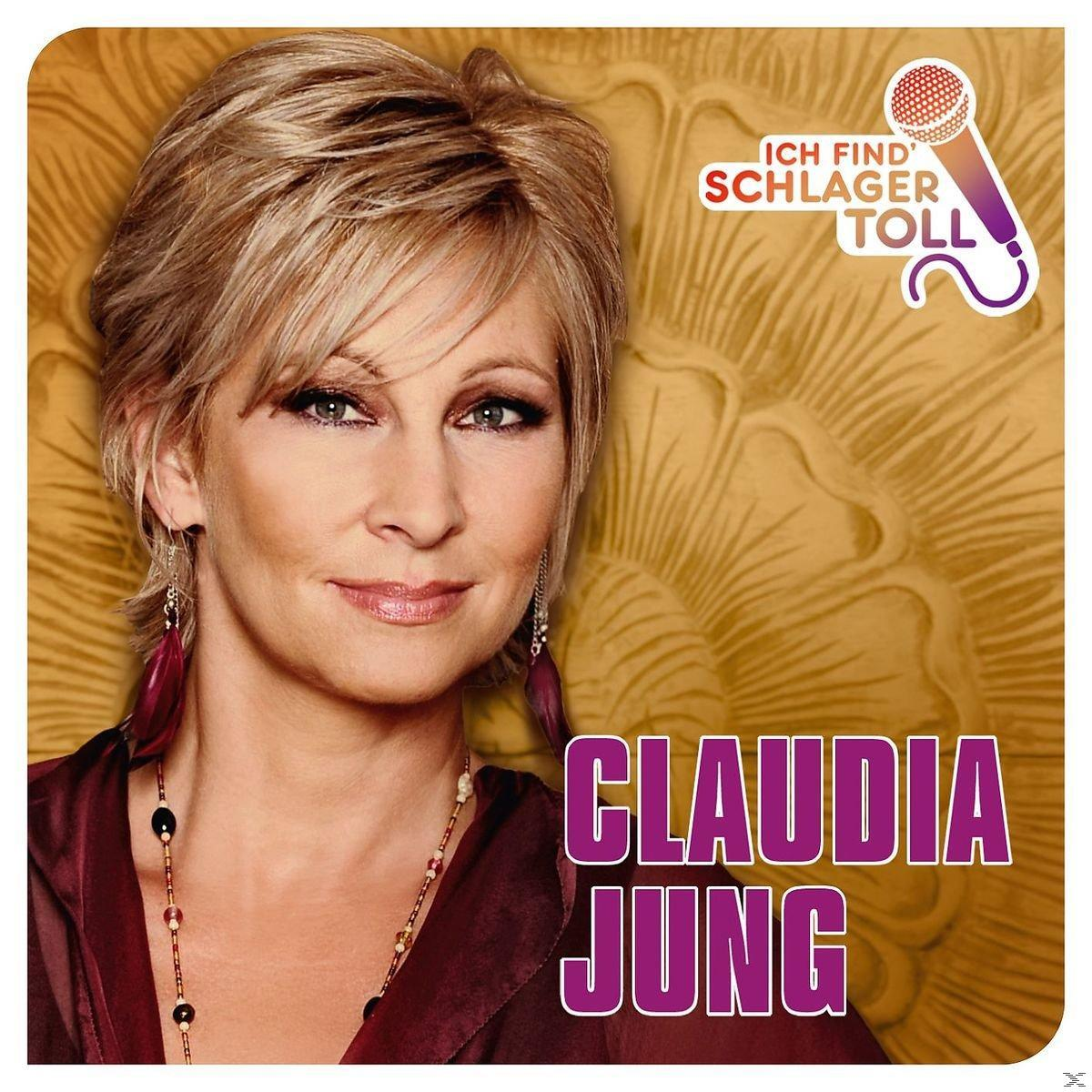 Blonde Frau mit kurzem Haar, Albumcover mit Text: Claudia Jung. Goldener Hintergrund.