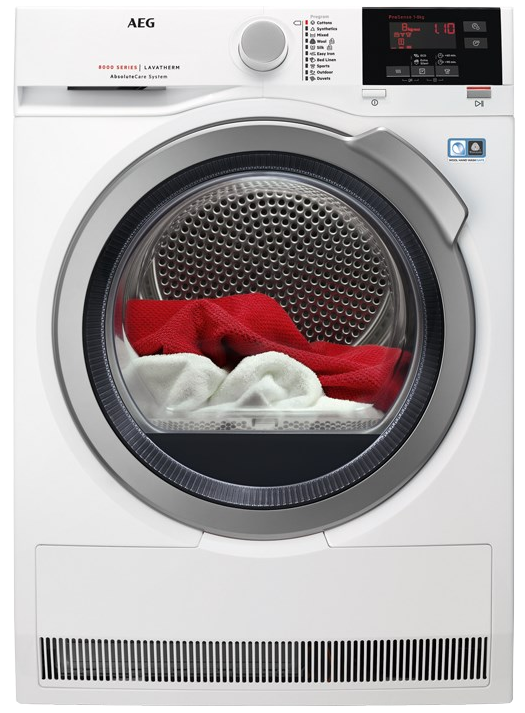 AEG T8DBG48S Hőszivattyús szárítógép, 8 kg, inverter motor, LCD kijelző, A++