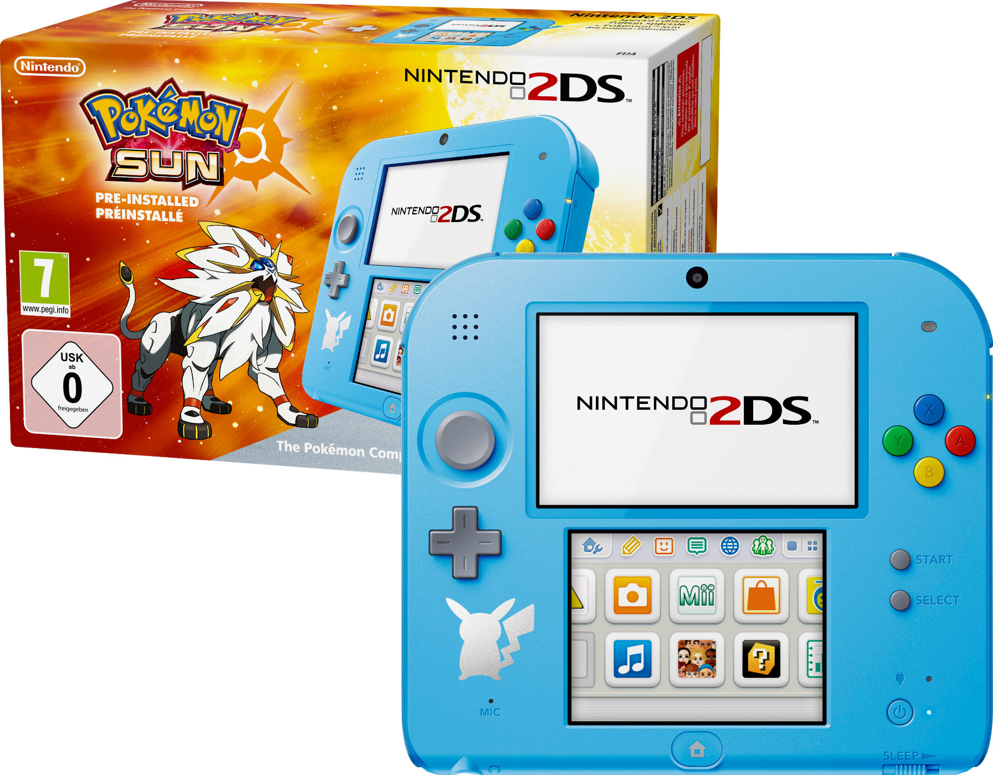 NINTENDO Nintendo 2DS Pokémon Sonne Special Edition