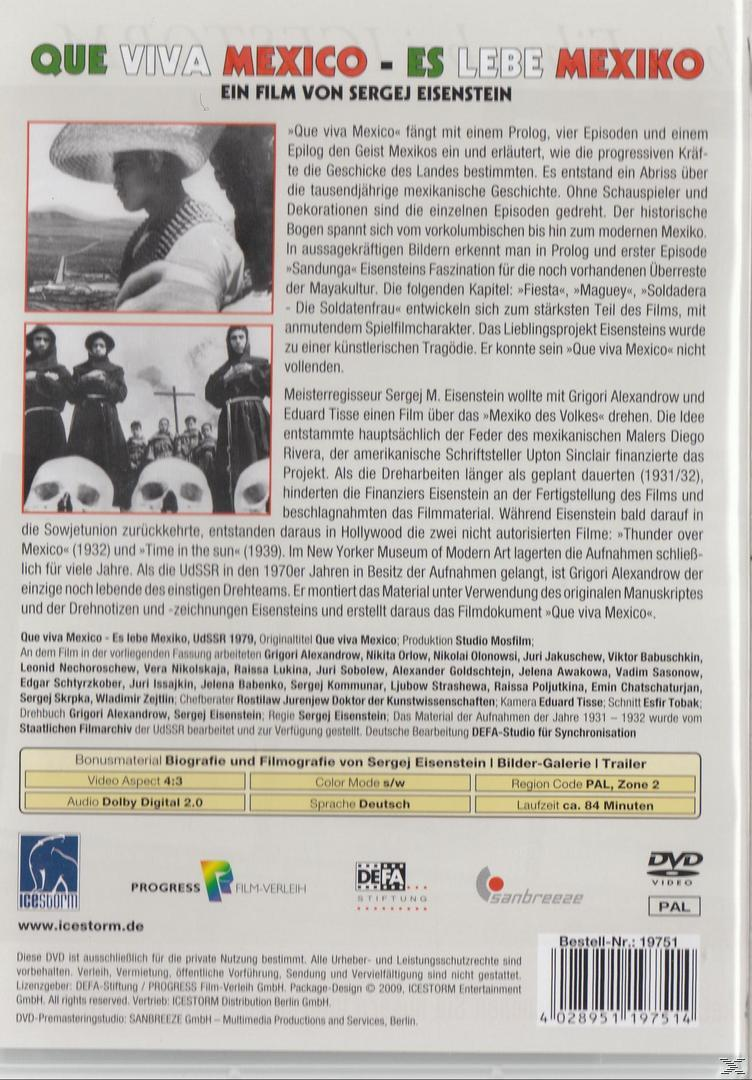 Que Viva Mexico - Es lebe Mexiko DVD