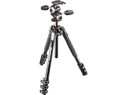 MANFROTTO 190XPRO4 ALU+X-PRO TILTHEAD - Stativ, Aluminium