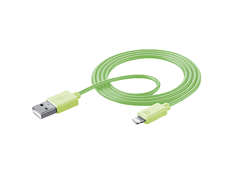 Cellular Line Lade- und Datenkabel Style Color 100cm USB Type-A auf Apple Lightning, Grün