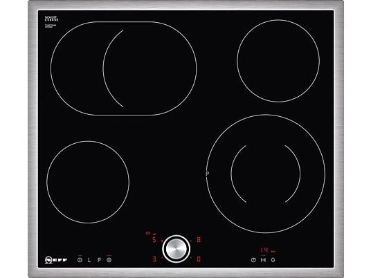 NEFF Strahlungsheizungskochfeldskochfeld (583 mm breit, 4 Kochfelder, Glaskeramik, Autarkes Kochfeld)
