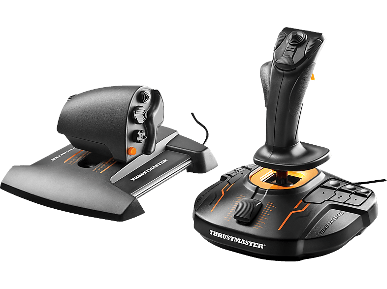 Thrustmaster T.16000M FCS Hotas Palanca de mando Mac,PC Negro, Naranja 2960778