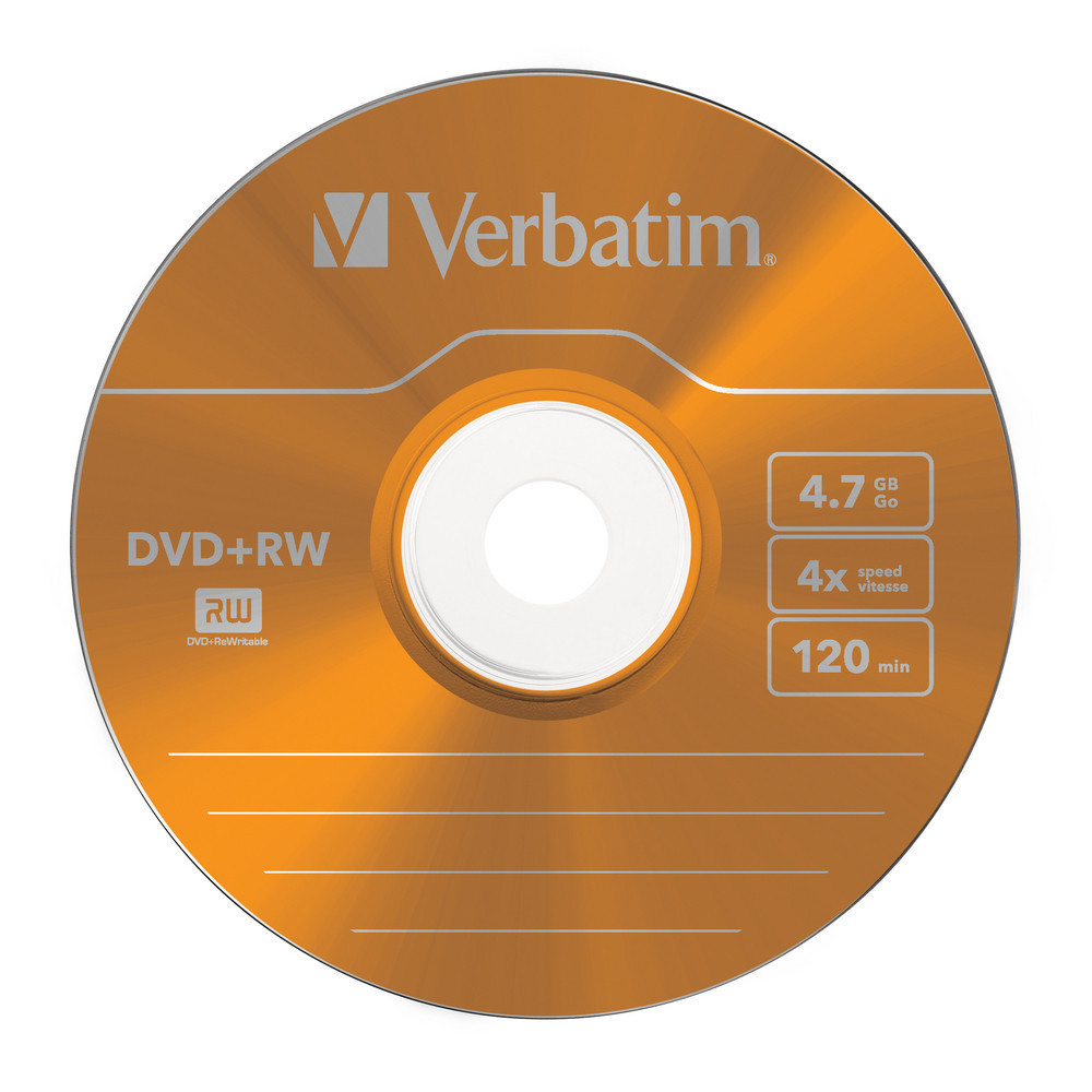 Orange DVD+RW-Disc.