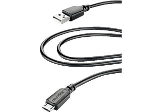 CELLULARLINE USB á Micro-USB Data Cable - Câble de données. (Noir)