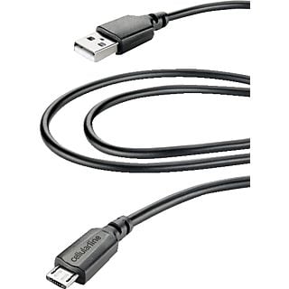 CELLULAR LINE USB a Micro-USB Data Cavo - Cavo dati (Nero)