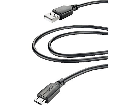 CELLULAR LINE USB a Micro-USB Data Cavo - Cavo dati (Nero)