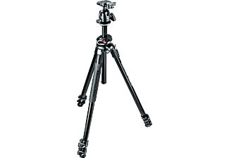 MANFROTTO Kit Trepied 290 Dual Alu 3 Sec, Colonne 90°& Rotule Ball - Stativ, Aluminium