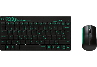 RAPOO fekete-zöld vezeték nélküli desktop (155400)