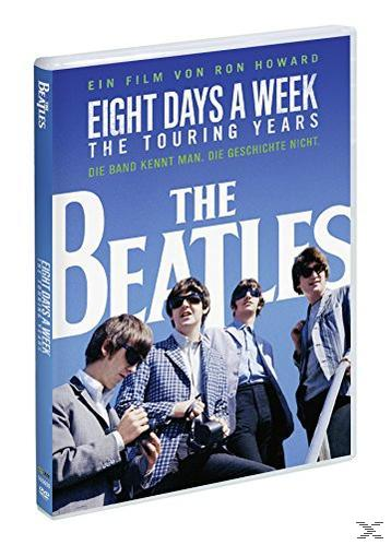 DVD-Cover für 'Eight Days a Week - The Touring Years' mit den Beatles.