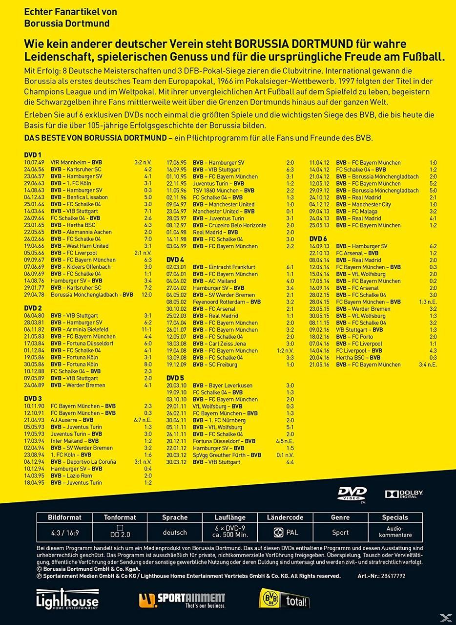 Das Beste von Borussia Dortmund - Die größten Spiele der Vereinsgeschichte DVD