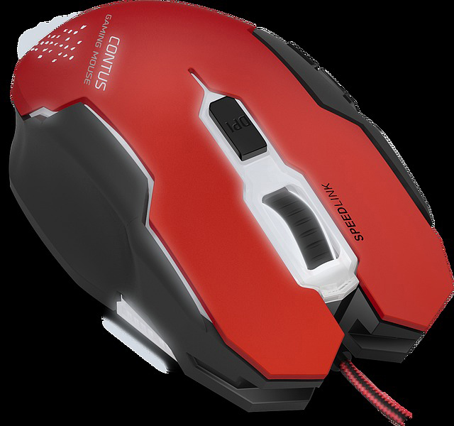 SPEEDLINK Contus Gaming Maus, Rot/Schwarz