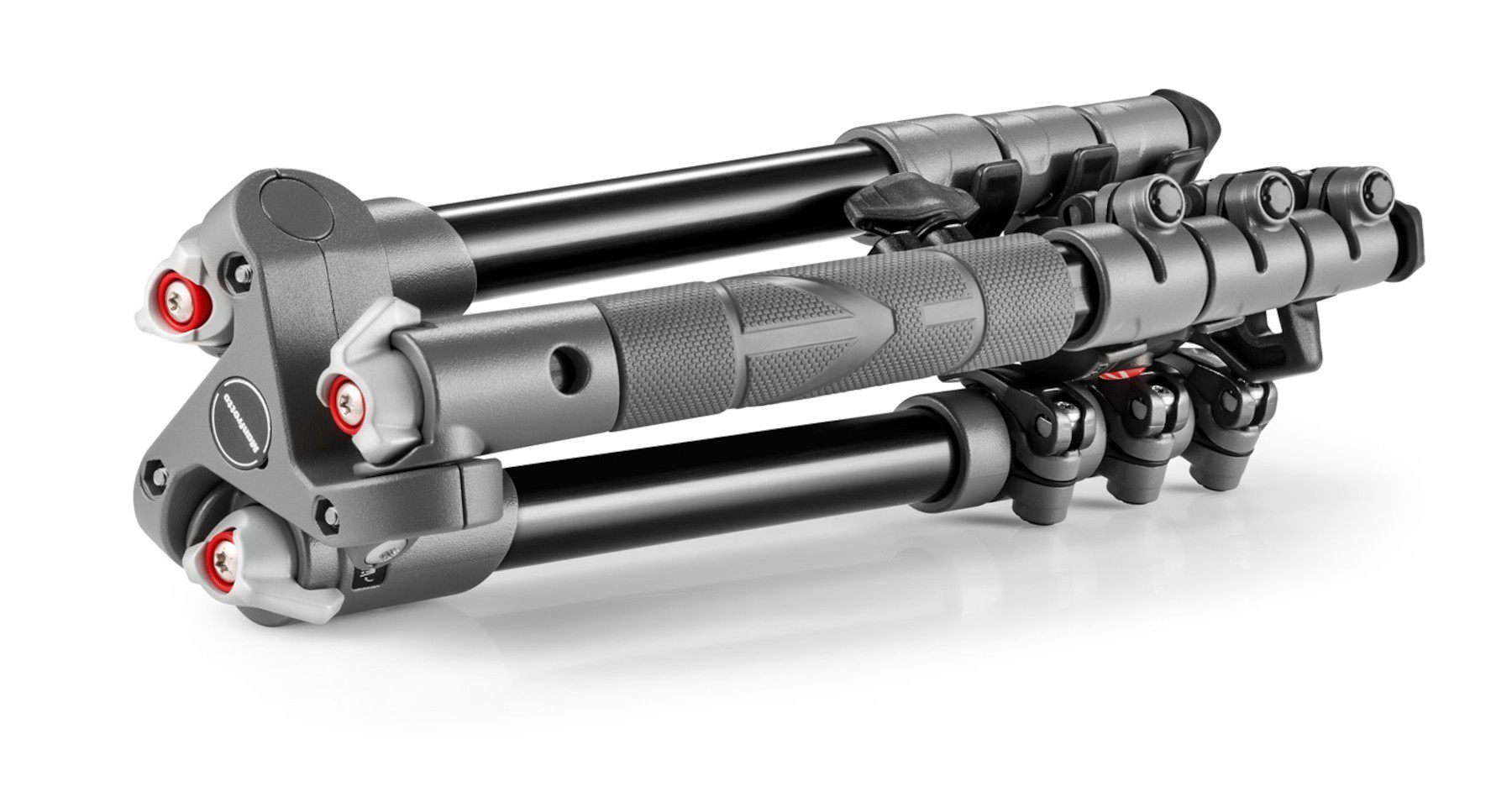 MANFROTTO MKBFR1A4D-BH Dreibein Stativ, Grau/Schwarz, Höhe offen bis 490 mm