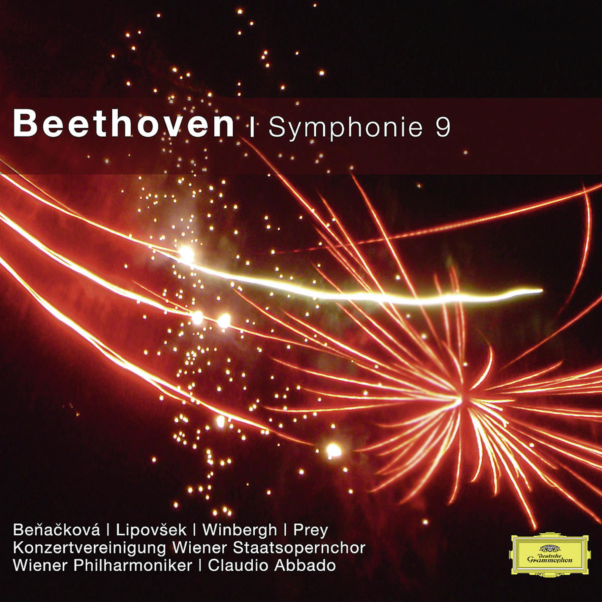 CD-Cover, rote und gelbe Feuerwerke mit Text.