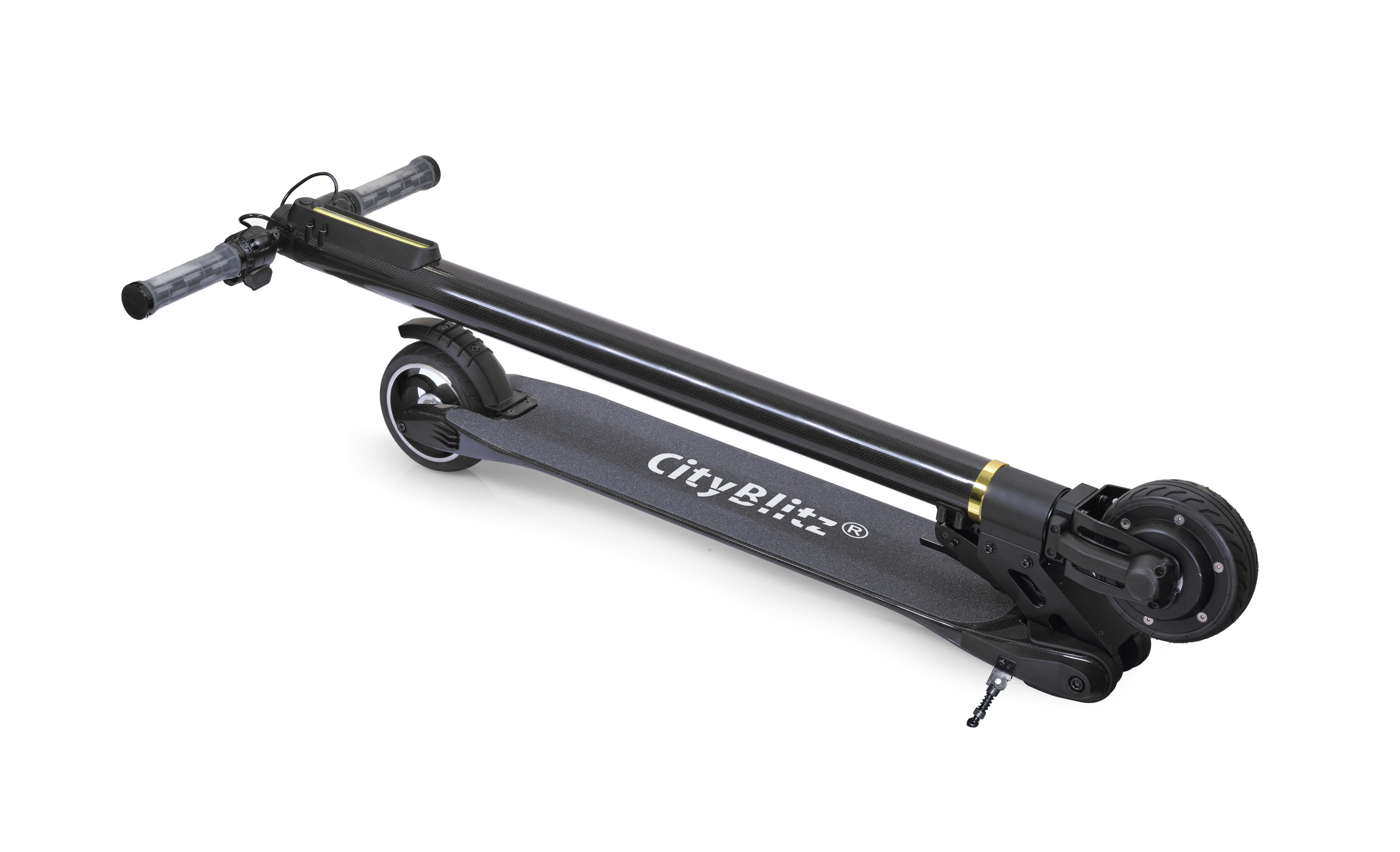 CITY BLITZ CARBON CB 010 E-Scooter (5 Zoll, Schwarz)