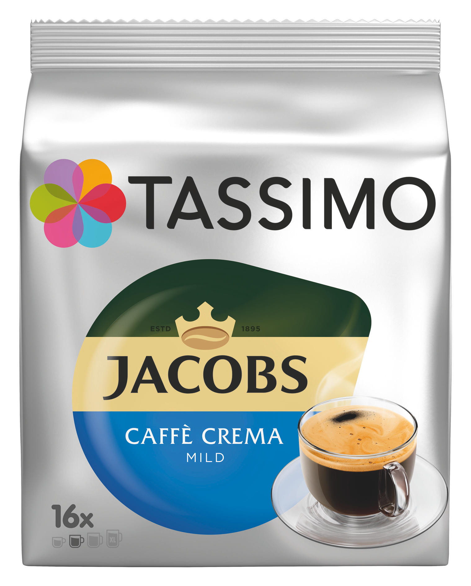 TASSIMO 4031532 Jacobs Caffe Crema Mild Kaffeekapseln (Tassimo)
