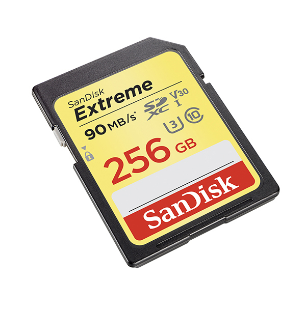 SANDISK Extreme®, SDXC Speicherkarte, 256 GB, MB/s 90