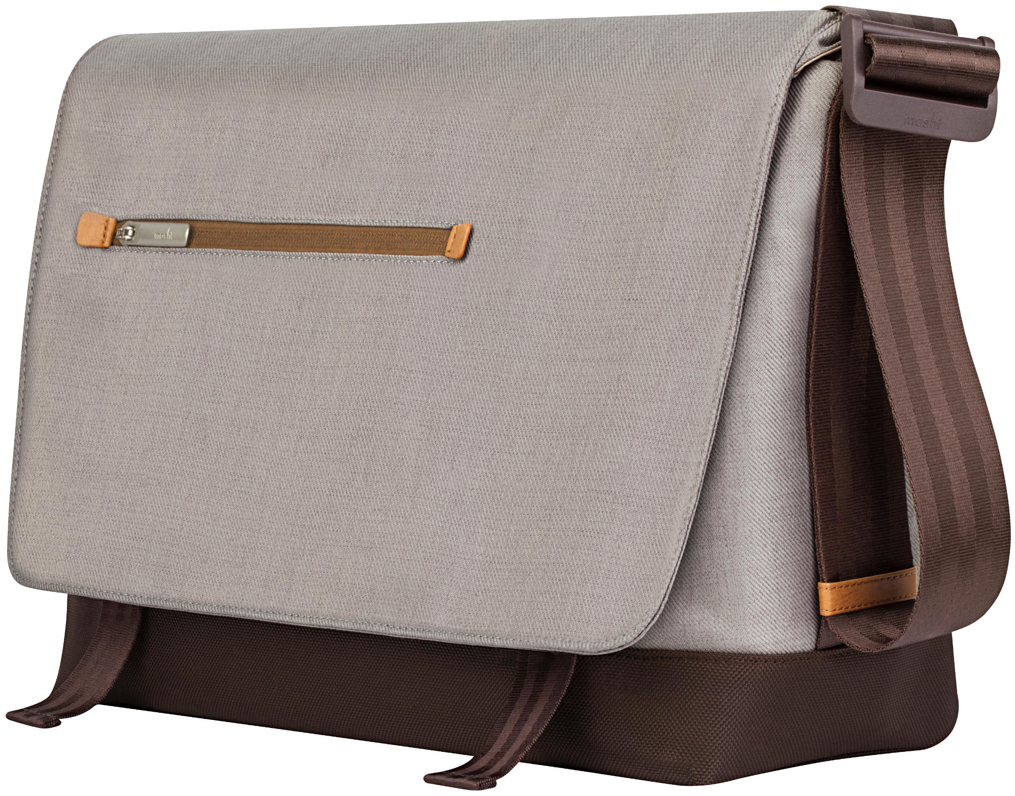 MOSHI Aerio by Moshi Notebooktasche Umhängetasche für Universal Polyester/Kunstleder, Titangrau