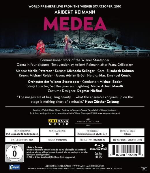Boder/Petersen/Selinger/Kulman - Medea  - (Blu-ray)