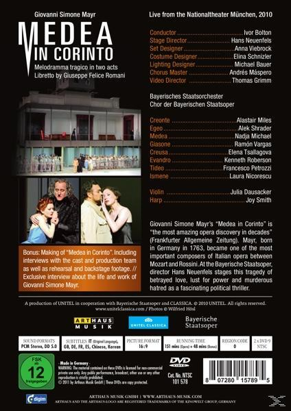 BOLTON,IVOR/MICHAEL,NADJA/BAYERISCHE STAATSOPER/VARIOUS, Bolton/Michael/Vargas/Bayer.Staatsoper - Medea In Corinto  - (DVD)